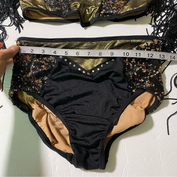 Revolution Tenth House 2 piece dance costume fringe ZERO GRAVITY TH25247 MA adul - Picture 10 of 12